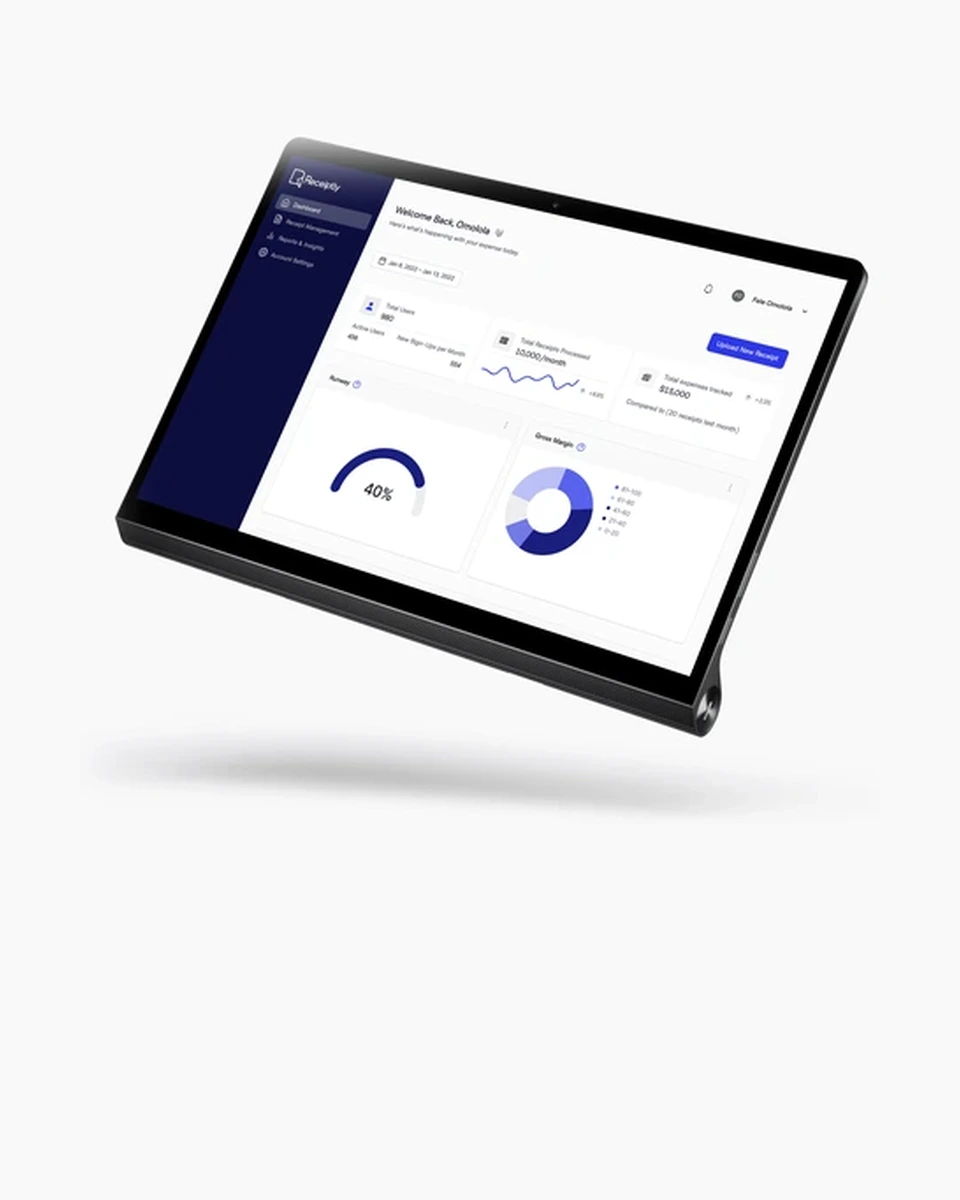 Receiptly — AI-powered expense tracking platform