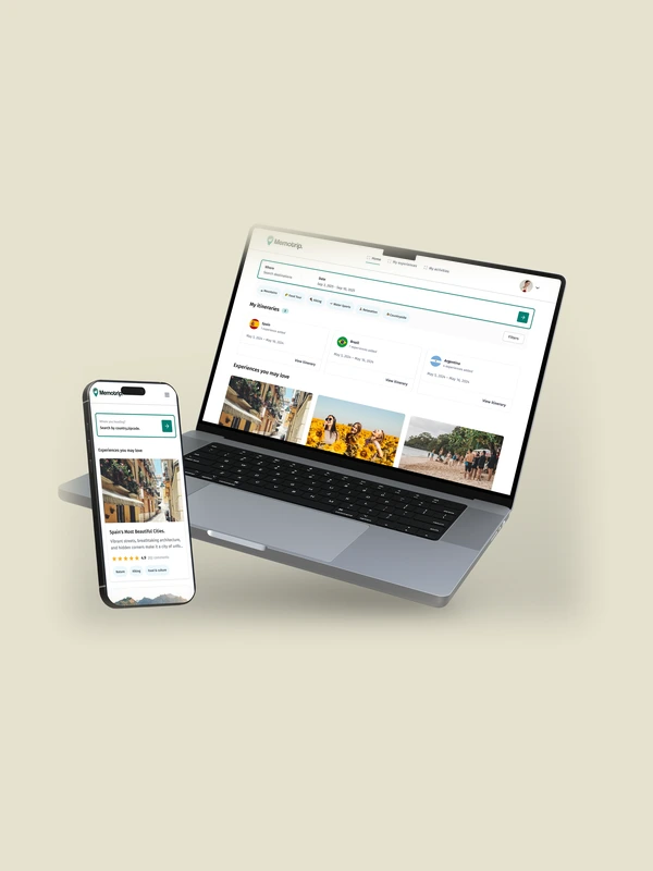 MemoTrip Travel App UI Flows