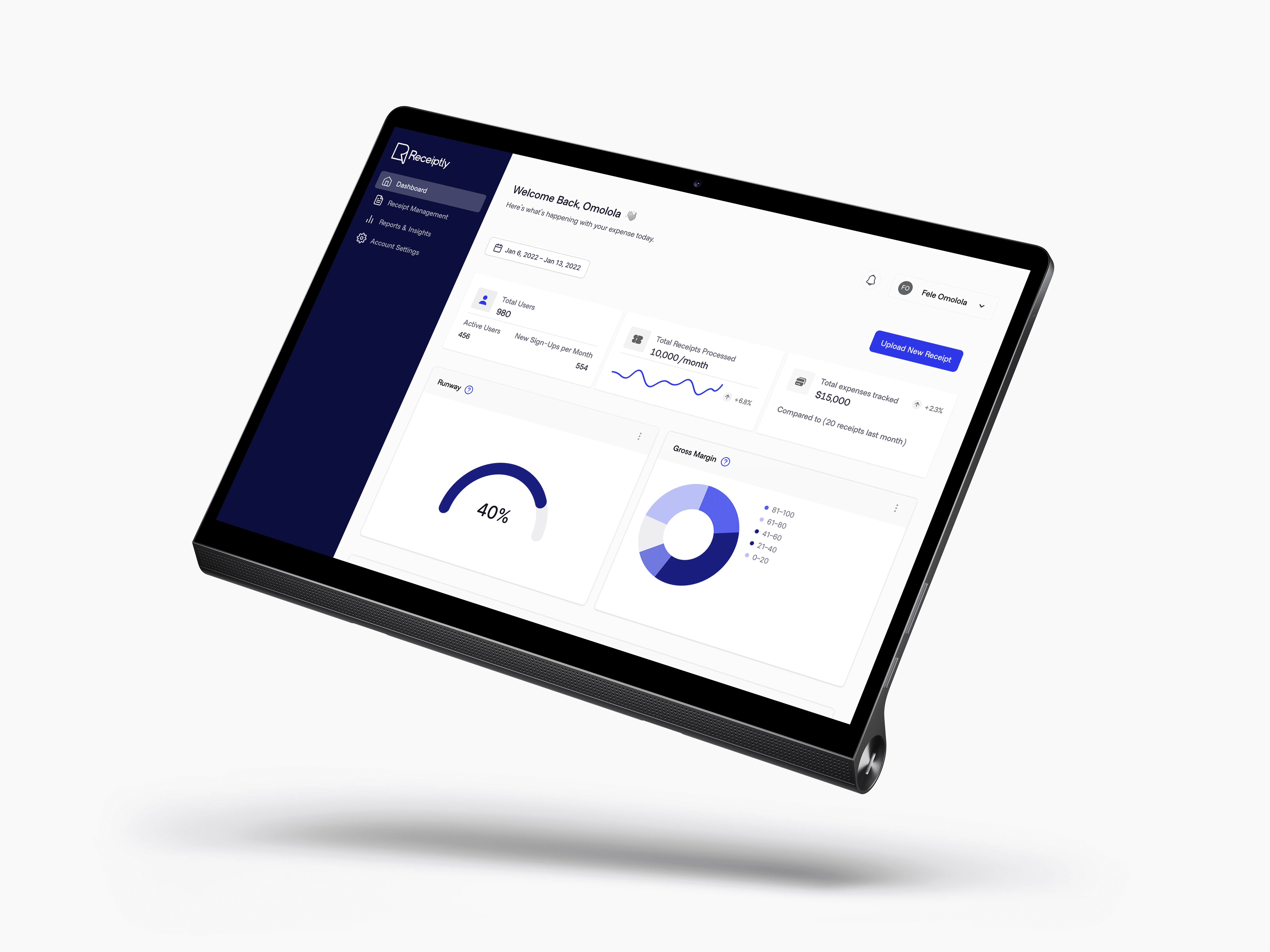 Receiptly - Receipt management and expense tracking platform
