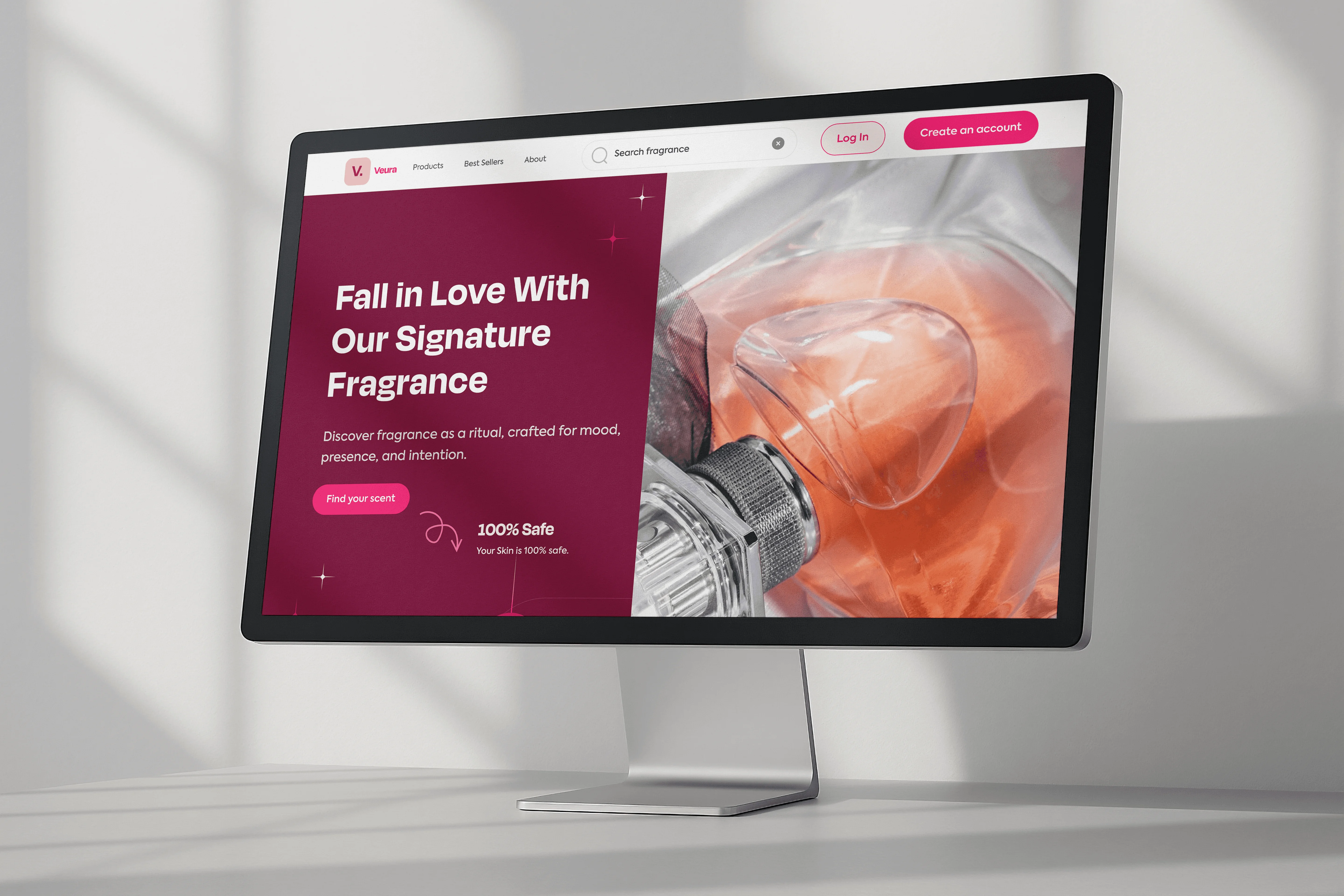 Veura - Luxury skincare brand identity and packaging